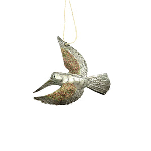 Glitter Hummingbird Ornament