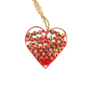 Paper Wire Heart Ornament