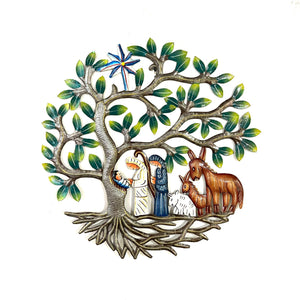 Root of the Tree of Life Nativity- Blue/White