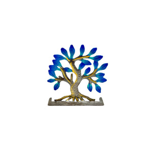 Tiny Standing Electric Blue Tree of Life