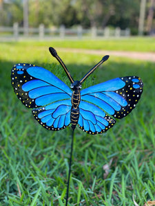 Realistic Butterfly Garden Stake