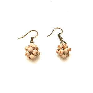 Micro-bead Ceramic Popcorn Earrings