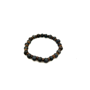 Pit-fired Bracelet- Petite Round Beads
