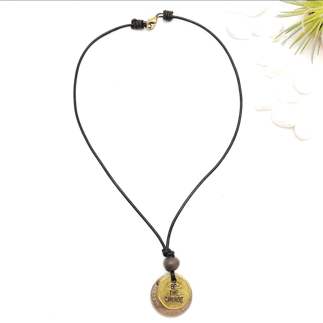 Be the Change Cord Necklace – Papillon Marketplace Online