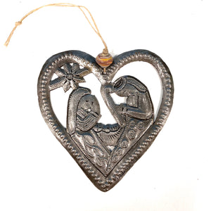 Heart Nativity Ornament