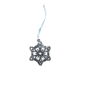 Dainty Metal Snowflake Ornament