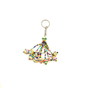 Cereal Box Bead Octopus Keychain